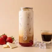 Iced White Strawberry Latte